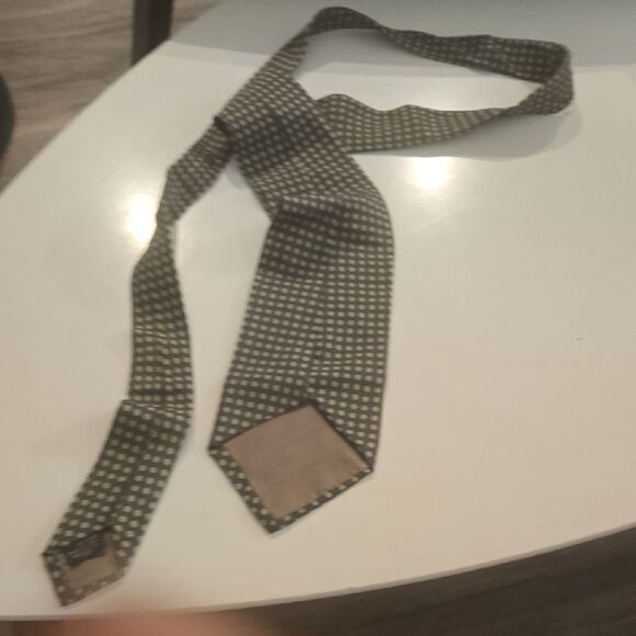 Giorgio Armani Black and White Polka Dot Tie - Picture 5 of 5